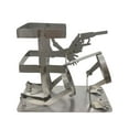 thumbnail image 1 of Skull Bottle Stand For Whiskey Beer Display – Steampunk Style Metal Bar Decor For Home Kitchen, 1 of 7