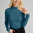thumbnail image 2 of QASIEATN Sweaters for Graceful Ladies Fashion, Turtleneck Sweater Ribbed Long Sleeve Knit Shirts Trendy Basic Casual Tunic Tops Slim Fit Fall Sweater Tops, Womens Fall Tops, 2 of 4