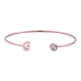 thumbnail image 1 of Pulsera Mujer Inicial Letra LuckyLy, Acero Inoxidable y Zirconia Cúbica, Modelo Sonia rosa UNITALLA, 1 of 8