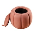 thumbnail image 6 of Convenience Concepts Designs4Comfort Daisy Storage Ottoman with Reversible Tray Lid, Coral Fabric, 6 of 9