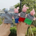 thumbnail image 4 of The Three Little Pigs And The Wolf Finger Puppet Story Toy, Toddler Children's Story Theater Doll (t, 4 of 5