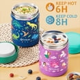 thumbnail image 4 of Set de loncheras Fimibuke Bento para niños con termo de 960 ml Mermaid, 4 of 9