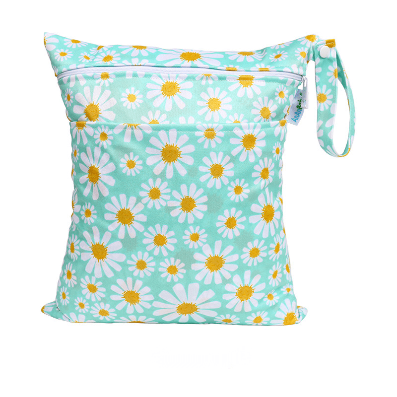 Wet Dry Bags Waterproof Cloth Diapers Wet Bag with Double Zippered