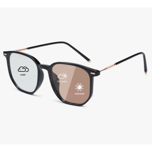 Lentes Fotocromática Computadora Anti Fatiga De Ojos Hombres Color Negro