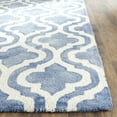thumbnail image 4 of Safavieh Dip Dye Jolyon Geometric Wool Area Rug, Blue/Ivory, 6' x 9', 4 of 9