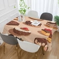 thumbnail image 2 of Yayeee Tablecloths 60" x 60" Rectangle Wrinkle Resistant Party Table Cover, Creamy Cake, 2 of 8