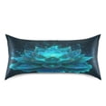 thumbnail image 2 of Satin Pillowcase Home Luxury Envelope Pillowcases Soft And Smooth Fluorescent Cyan, 2 of 6