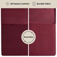 thumbnail image 3 of Mainstays Soft Velvet Quilt, King, Luscious Merlot Red, Soft & Cozy Bedding, 3 of 8