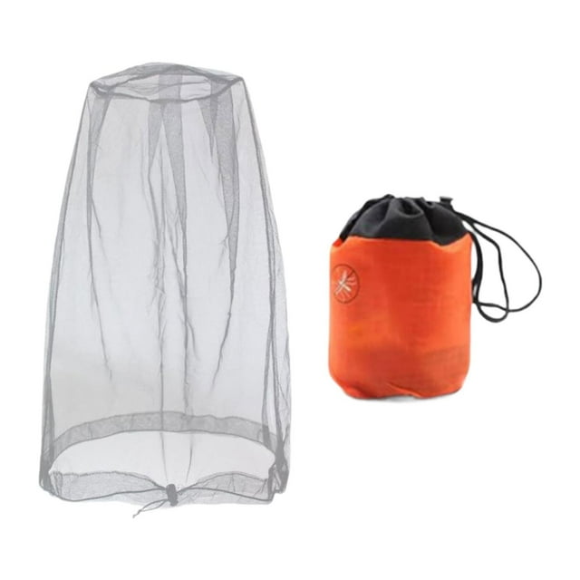 Red de protección para cabeza con bolsa de transporte, malla para cabeza, ideal para hombres y mujeres, viajes, actividades al libre, Gris S