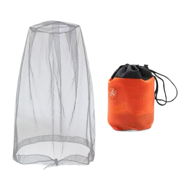 Red de protección para cabeza con bolsa de transporte, malla para cabeza, ideal para hombres y mujeres, viajes, actividades al libre, Gris S