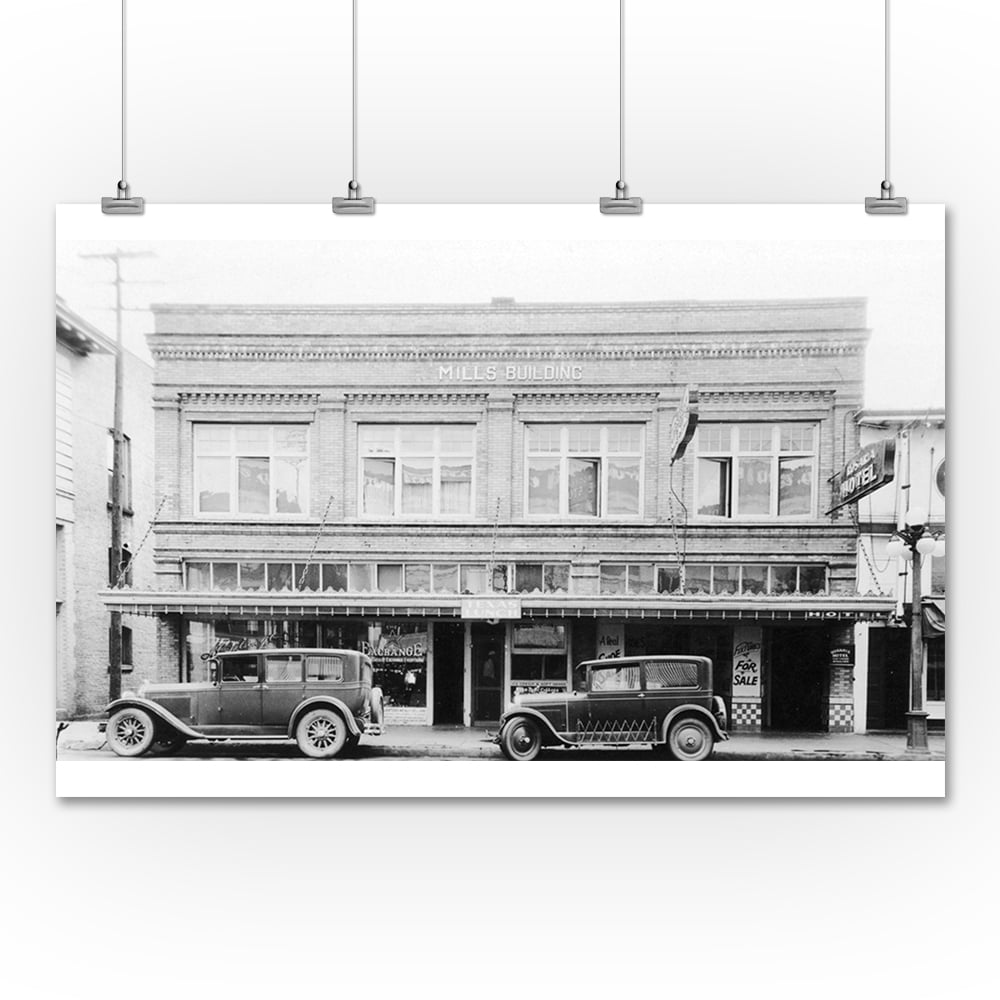 Rosalia, Washington Hotel View Main Street Photograph (36x54 Giclee