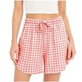 thumbnail image 2 of MLCDZ Women's Pajama Bottoms Sleeping Patterned Shorts Soft Lounge Casual Elastic Waist Drawstring Yoga Gym Running Short Pants with Pockets, 2 of 8