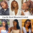 thumbnail image 5 of 6 Inch Dreadlock Extension Human Hair 60 Strands 0.4cm Thickness 100% Full Handmade Permanent Loc Extension Human Hair For Women/Men Can Be Dyed Bleached Curled (Natual Black), 5 of 5