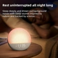 thumbnail image 7 of Sunrise Alarm Clock White Noise Machine: Natural Wake Up Light - Dimmable Clock with Bluetooth Speaker for Bedroom - 25 Sleep Sounds for Baby Adults Kids Cocoa, 7 of 7