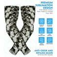 thumbnail image 4 of Exxact Sports Compression Arm Sleeves for Men & Women, 1 Pair Performance Sleeves for Baseball, Football, Youth & Adult Sizes - (Black Camo, YM), 4 of 7