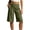 Army Green, variant on Cekizud Capri Pants for Women Summer Linen Elastic Waist Casual Straight Leg,Sizes S-2XL