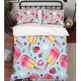 thumbnail image 1 of 3D ColorIce Cream Quilt Cover Set Bedding Set Pillowcases 43, 1 of 2