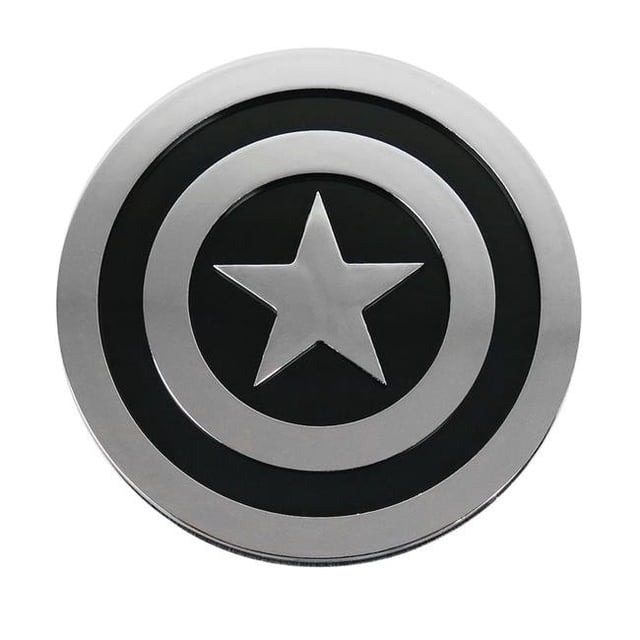 Shield Autocollants Emblème Voiture Chrome & Noir