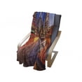 thumbnail image 4 of Night Soft Flannel Fleece Blanket, USA Downtown City Skyline over the Highway Los Angeles California Travel Destination, Cozy Plush for Indoor and Outdoor Use, 50" x 70", Multicolor, by Ambesonne, 4 of 6
