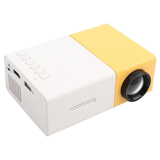 Miniproyector LED portátil para cine en casa, elegante, de alta definición, compatible con reproductor multimedia HDMI VGA de 1080P, enchufe estadounidense de 110 a 240 V