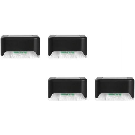 

Whataatahia 4-Pack Stair & Step Decor for Garden Deck Railing Safety Waterproof Solar LED Fence Lights