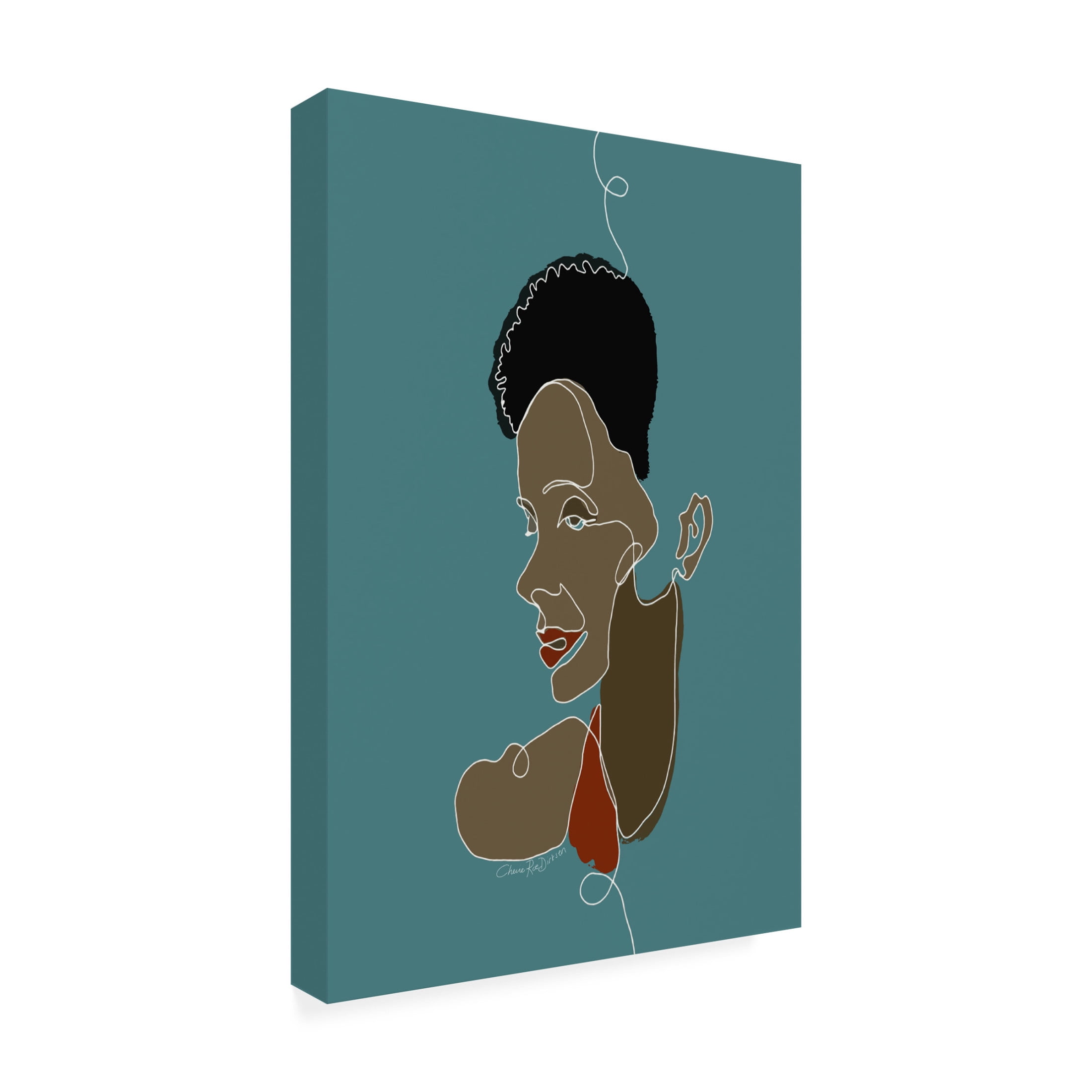 Canvas Wall Art - Cherie Roe Dirksen 'Grace' Wall Art for Living Room, Bedroom, or Office Décor by Trademark Fine Art - 30 x 47 Inches