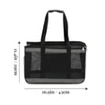 thumbnail image 2 of RENACLIPY Outdoor Cat Carrier Oxford Cloth Grey Rectangular for Travelling 1Set, 2 of 6