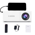 thumbnail image 1 of Feltree Mini Projector Portable HD Projector with Auto Focus and Built-In Speaker, Supports 1080P, Auto Keystone, for Outdoor Indoor Home Theater, 1 of 7