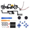 thumbnail image 3 of eXtremeRate Multi-Colors Luminated D-pad Thumbstick Option Face Buttons Chameleon Purple Blue Classical Symbols Buttons LED Kit for PS5 Controller, 3 of 9
