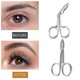 thumbnail image 4 of Pinzas para cejas con forma de tijera, de acero inoxidable, con mango de tijera, para depilar cejas, estilo 2, 4 of 5