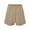 Tan, variant on Bella Canvas 3787 Women's Cutoff Fleece Shorts-Heather Dust-M