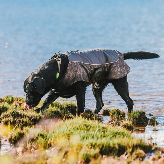 Pefilos Pet Keep Warm Sport Vest Winter Breathable Dog Jacket for Large Dogs Clothes Coats for Medium Dogs Girl Outdoor Waterproof Raincoat with Reflective Trim, Brown Camo M