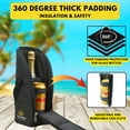 thumbnail image 4 of Outer Woods Insulated 1.5 Bottle Cooler Bag | with 2 Units of Ice Gel Pack | Ideal for Carrying Wine, Beer, Whisky, Vodka, Soda, Juice, Milk and Water (Black), 4 of 10