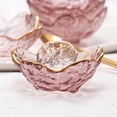 thumbnail image 3 of Small Glass Dish Gold Inlay Glass Sauce Bowl Seasoning Plate Fruit Sala B YH WA, 3 of 8