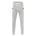 thumbnail image 3 of Vedolay Mens Lounge Pants Work Wear Fashion Zipper Pockets 2023 Grey,2XL, 3 of 5