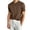 Coffee, variant on Men's Short Sleeve Ribbed Knit Sweater T-Shirt Business Casual Crew Neck Pullover for Work to Weekend Old Money Style