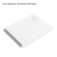 thumbnail image 3 of Unique Bargains B5 Top Spiral Lined Notebook 80 Sheets Ruled Paper Hardcover Memo Pad, White, 3 of 5