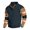 Navy, variant on CCRFTGI Sweatshirts for men Pullover Casual Ethnic Athletic Long Sleeve Button Stand Collar Sweatshirt Light Green S