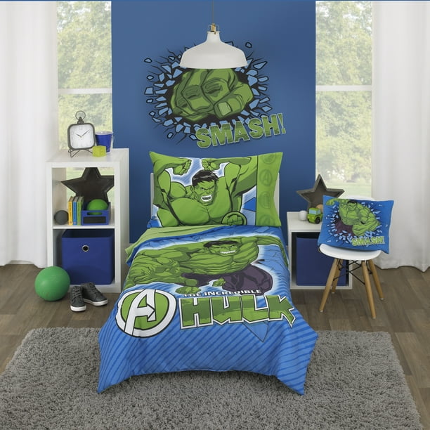 Marvel Hulk The Big Guy Blue And Green, Incredible Hulk Bedding Set
