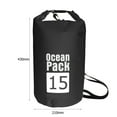 thumbnail image 3 of Niovtt Waterproof Dry Bag Pack Sack Swimming Kayaking River Trekking (15L Black), 3 of 6