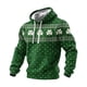 thumbnail image 3 of Ceisia Men's St. Patrick's Day Printed Loose-Fit Hooded Sweatshirts | Shamrock Pattern Long Sleeve Style Green XXXL Gifts, 3 of 4