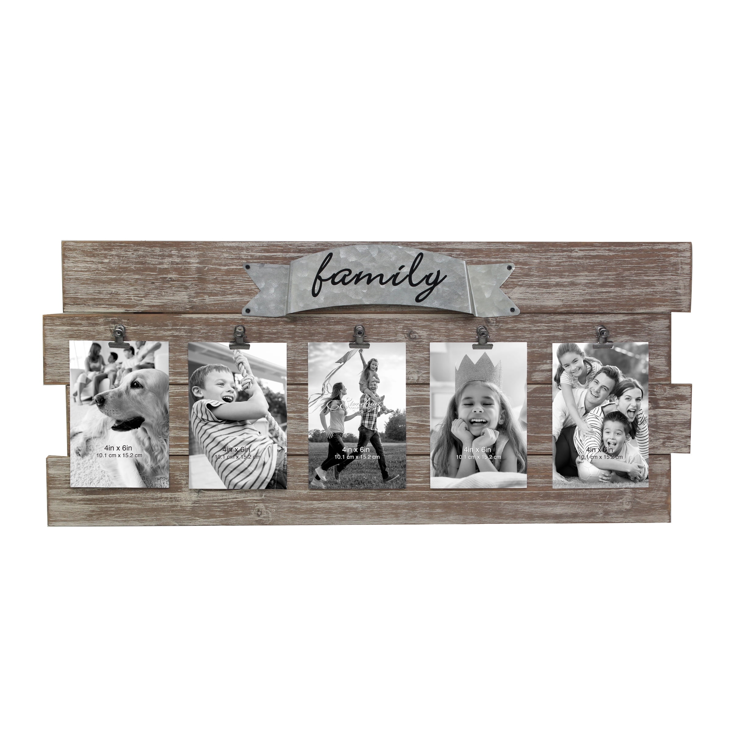 wedding collage frame with clips