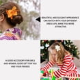 thumbnail image 5 of DEEPCRAFF 10-Pack Decorative Flower Hair Clips in Assorted Colors, Stylish Hair Accessories for Beautiful and Charming Hairstyles, 5 of 7