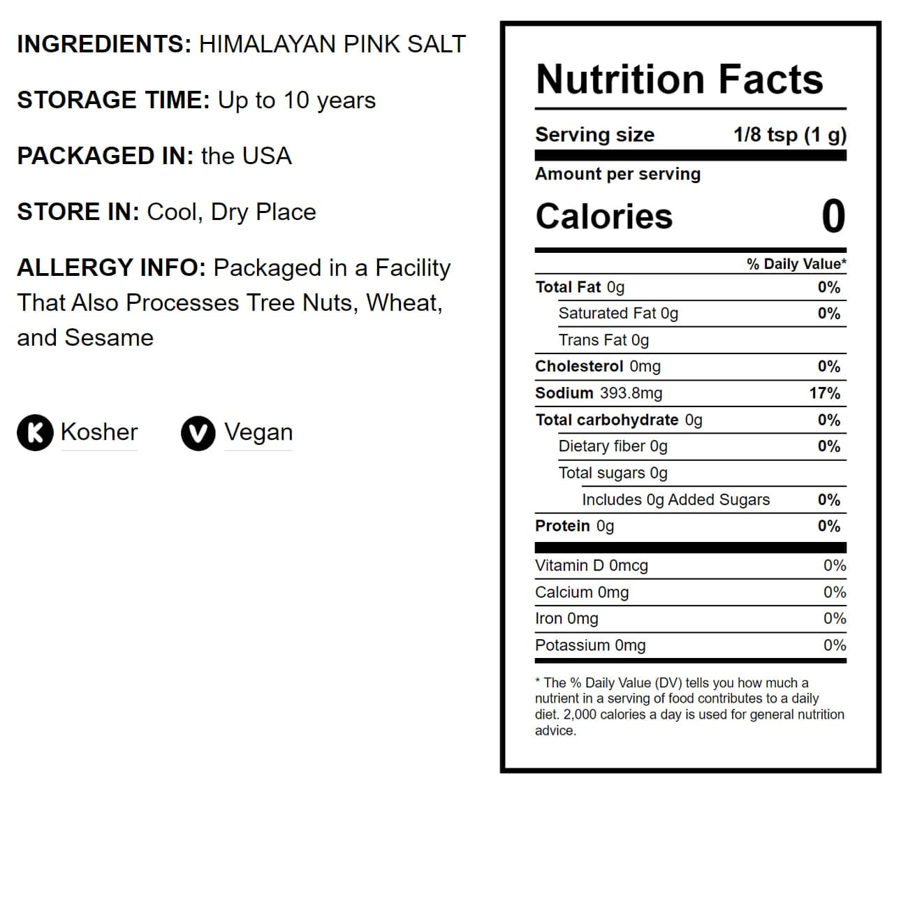 Himalayan Pink Salt – Super Fine, 10 Pounds — Raw, Vegan, Kosher — by Food to Live