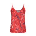 thumbnail image 2 of Gibobby Camiseta de tirantes con estampado de camisola para mujer, camiseta, blusa, camiseta sin mangas, cuello en V, tirantes finos(Rojo,G), 2 of 4