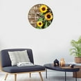 thumbnail image 7 of VOCOO 10'' Sunflower Wooden Analog Wall Clock for Kitchen, Home, Office, Bedroom Decor, 7 of 7