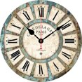 thumbnail image 2 of Reloj de pared Vintage Reloj de pared de madera Número de cuarzo Reloj de tiempo Hogar Sala de estar Decoración rústica sidaley HA003265-00B, 2 of 6