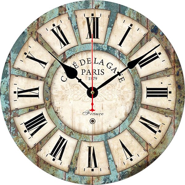 Reloj de pared de madera, reloj decorativo para comedor, sala de estar, decoración antigua para el hogar, relojes silenciosos sin tictac oso de fresa Electrónica