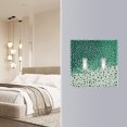 thumbnail image 4 of Yayeee Toggle Light Switch Wall Plate 3-Gang 6.37"x4.48" Decorative Outlet Cover, Green and White Pattern, 4 of 7