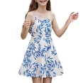 thumbnail image 2 of Ruyang Teen Girls Hawaiian Casual Sundress Print A-Line Suspender Sleeveless Dresses Summer Lightweight Breathable Beach Dresses, 2 of 8